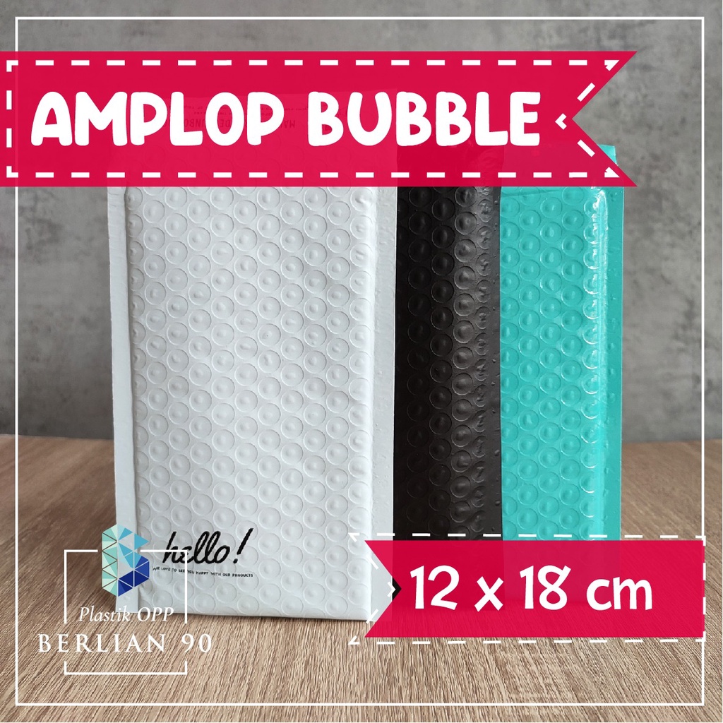 

Amplop Bubble Mailer 12x18 cm Amplop Mailer Plastik Packing Amplop Mailer