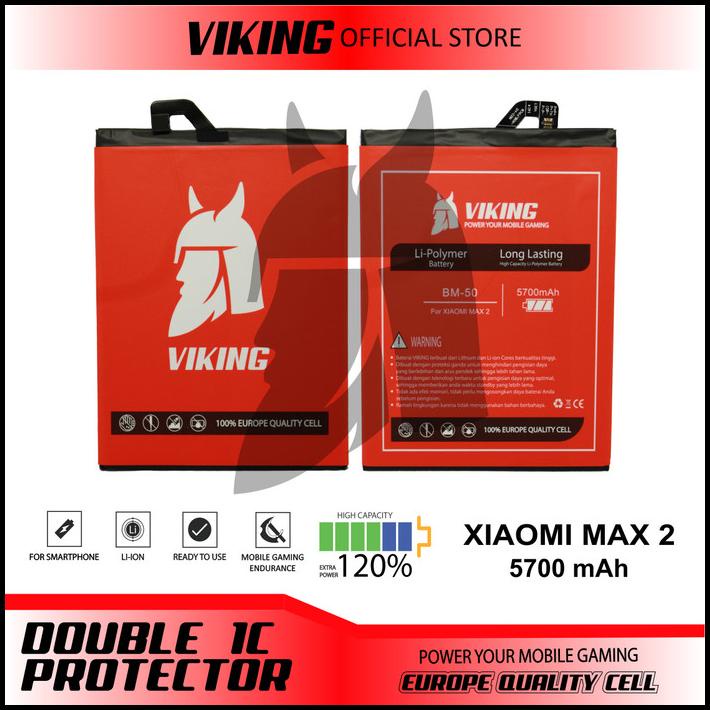 Baterai Viking Xiaomi Mi Max 2 Bm50 Double Power