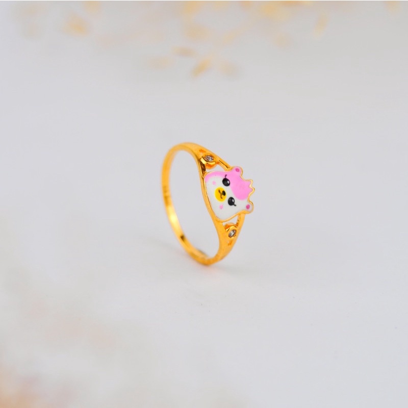 Cincin Emas Anak Motif Biri- Biri Cat - Toko Emas Gadjah