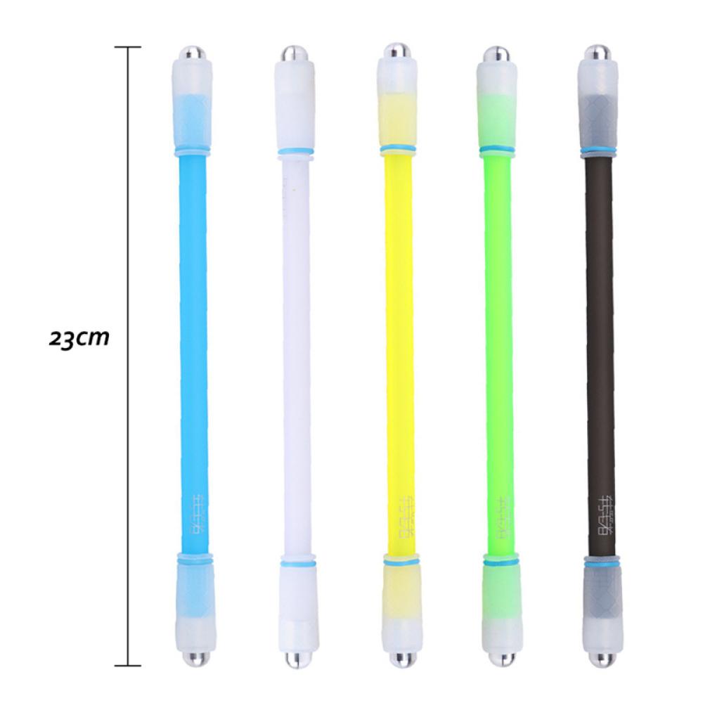 Timekey 1PC Pulpen Gaming Kreatif Dengan Lampu LED Warnawarni Untuk Stationery Pelajar I4Z1