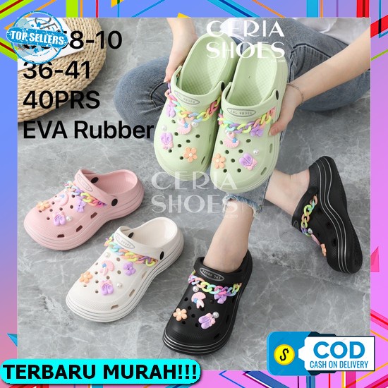 Sandal Crocs Gladiator Eva Toys Wanita Tali Slip On Wanita Import High Quality Eva Sandal Baim Slop 