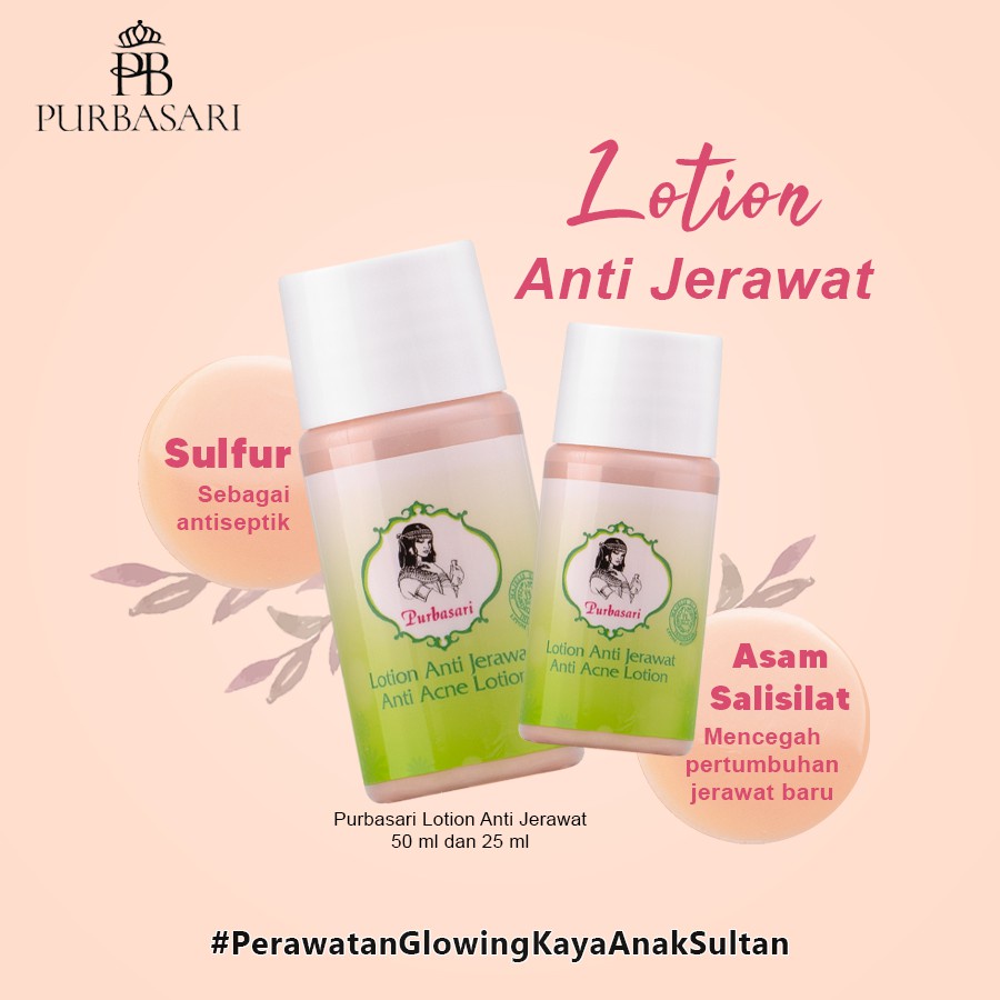 PURBASARI Lotion Anti Jerawat | Anti Acne Lotion Obat Jerawat BY AILIN