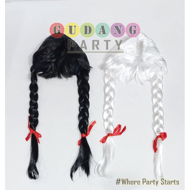 Rambut Kepang/Rambut Palsu/Rambut Panjang/Wig Party
