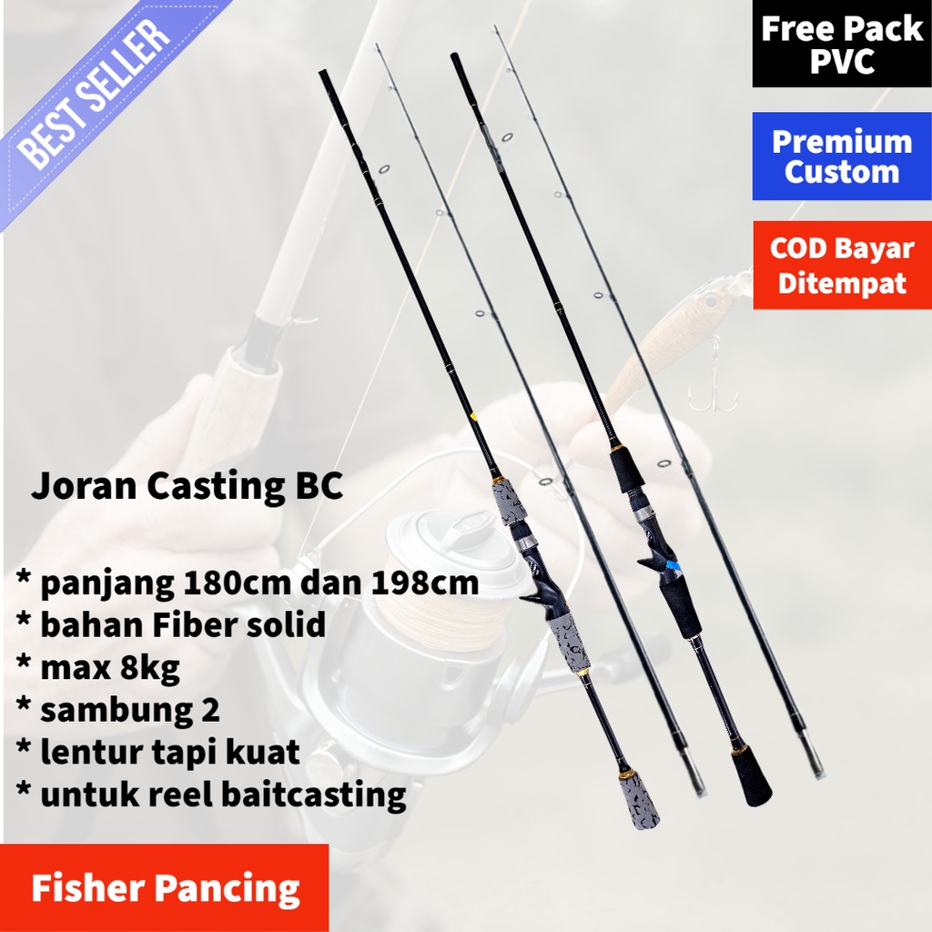 Joran BC Doreng 8-17lb - Pancing Bait Casting Lentur 165 180 200 Terlaris