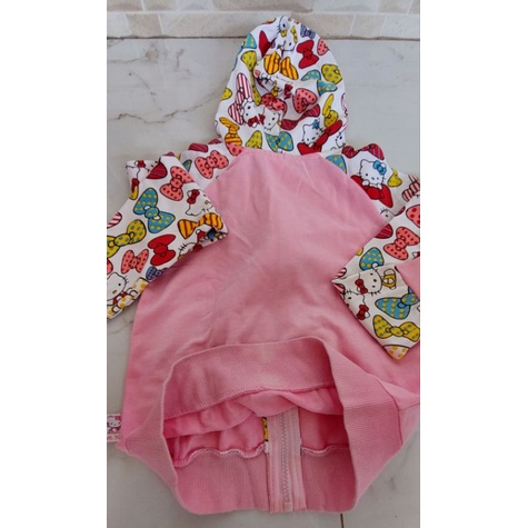 Jaket Anak Pink kittycat Perempuan/ Jaket anak 2 tahun-5 tahun/ Jaket anak ada kupluk nya lembut nyaman dipakai