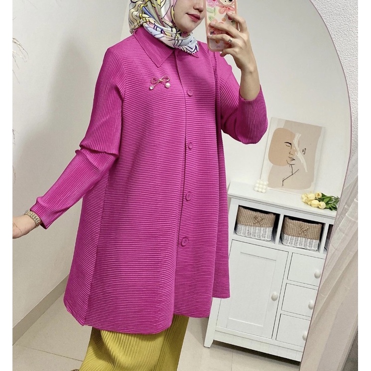 Tasyi pleats tunik / tunik plisket premium
