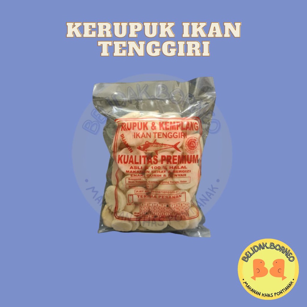 

Kerupuk Ikan Tenggiri Pontianak 100 gr