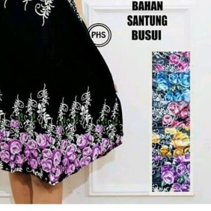 Daster Payung Bunga Hitam