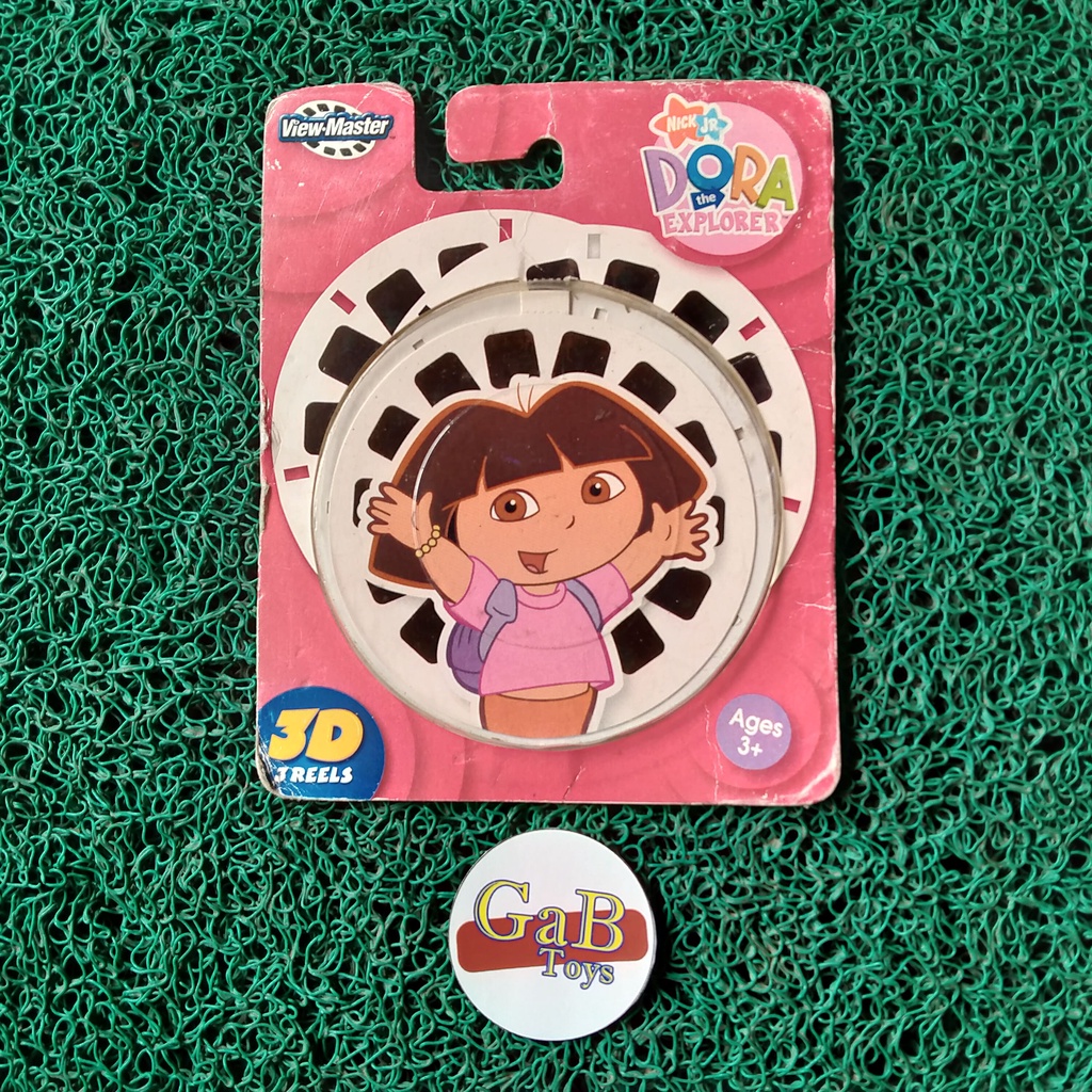 Kaset ViewMaster View Master Reels Reel Film - 3D Dora the Explorer Nick Jr Merah
