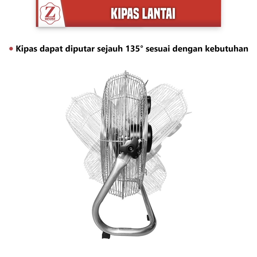 Kipas Angin Lantai Tornado Fan 18&quot; Floor Fan 18 Inch Kipas Angin Meja Lantai Kipas Angin High Velocity Kipas Angin Lantai Tornado Deluxe 18&quot; Original Kipas Angin Meja Duduk Lantai Desk Fan Industri Industrial Floor Fan Kipas Angin Lantai 18 Inci