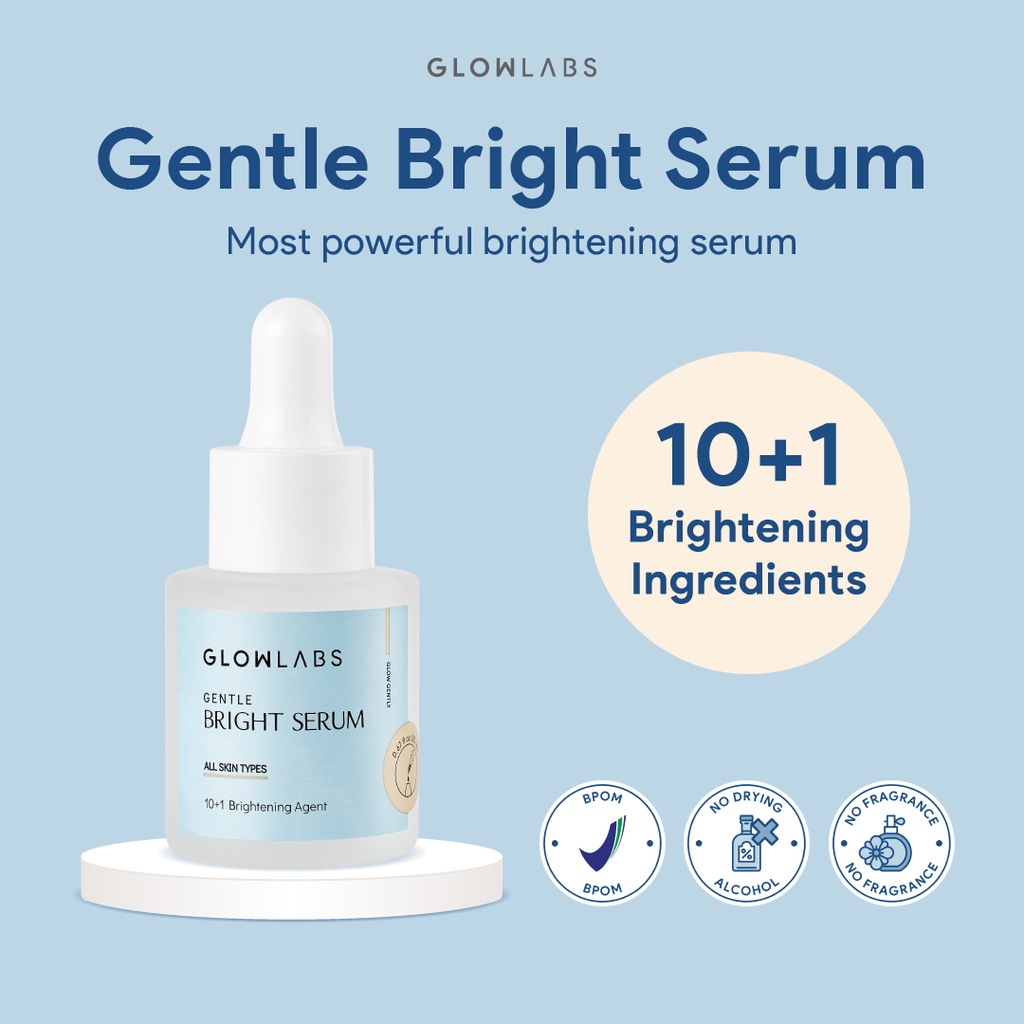 GLOWLABS Gentle Bright Serum 20ml - Serum Mencerahkan Kulit Wajah