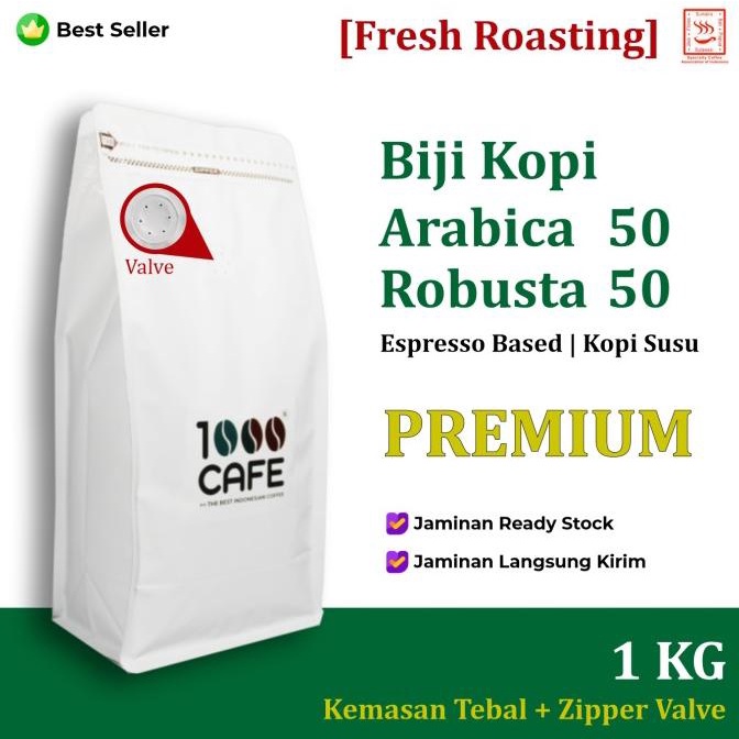 

BISA COD Biji Kopi Blend 50:50 Premium| Espresso | Kopi Susu 1Kg [Kode 509] /KOPI RUBE/KOPI KAPAL API/KOPI SLB/KOPI PEJUANG/KOPI BUBUK