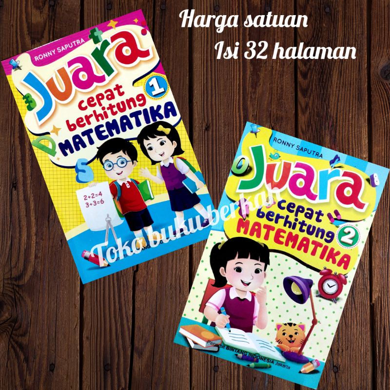 buku juara cepat berhitung matematika 1dan 2 32 halaman (15x24cm)