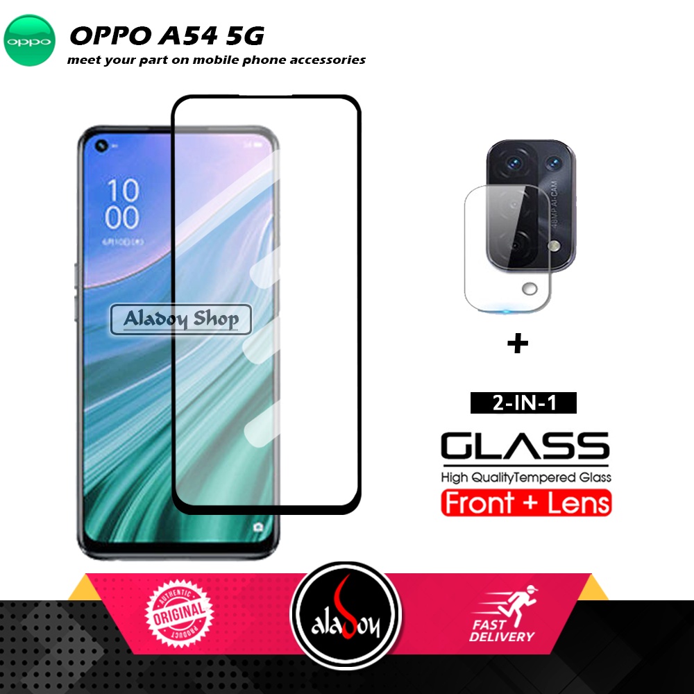 PAKET 2 IN 1 Tempered Glass Layar Oppo A55 5G + Tempered Glass Camera