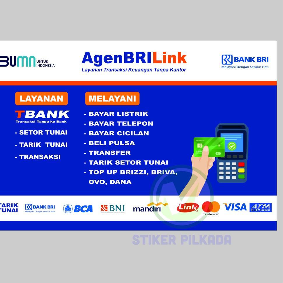 

[T-IUW ✓] Stiker vinyl Meja Kasir BRILINK-pasti dikirim