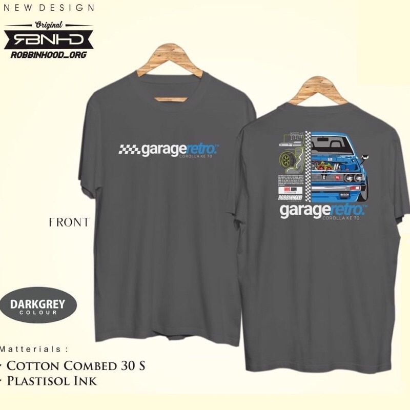 KAOS MOBIL / KAOS RETRO / KAOS COROLLA / KAOS GARAGE RETRO