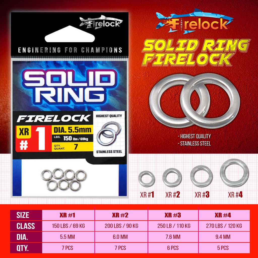 Ring Pancing Split RIng FIRELOCK SOLID RING | ZEUZ SPLIT RING