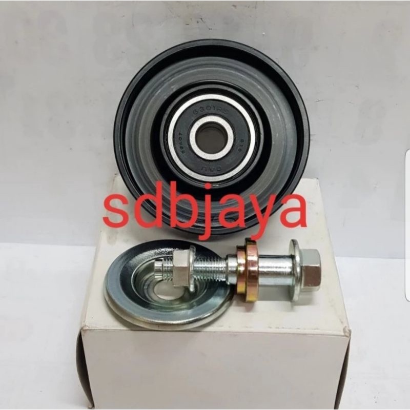 lahar bearing pulley pully idler tensioner van fan v belt fanbelt bracket kompresor ac hilux fortune