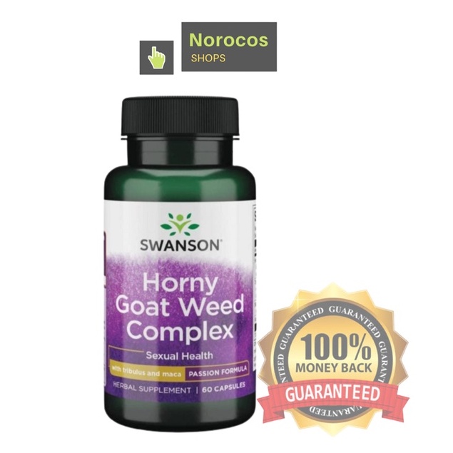 Swanson Horny Goat Weed Complex with Tribulus and Maca 500 mg