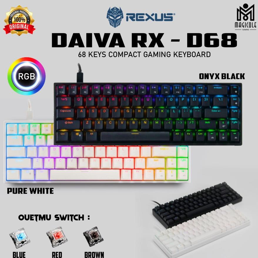 Rexus Keyboard Gaming Mechanical Daiva RX-D68 / D68