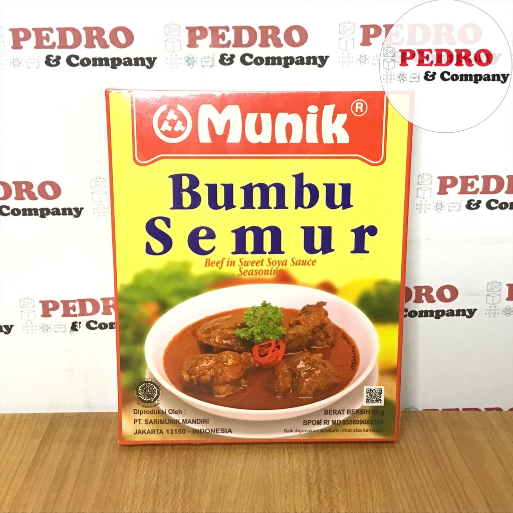 

Munik bumbu semur 80 gram - beef in sweet soya sauce seasoning - instant spice