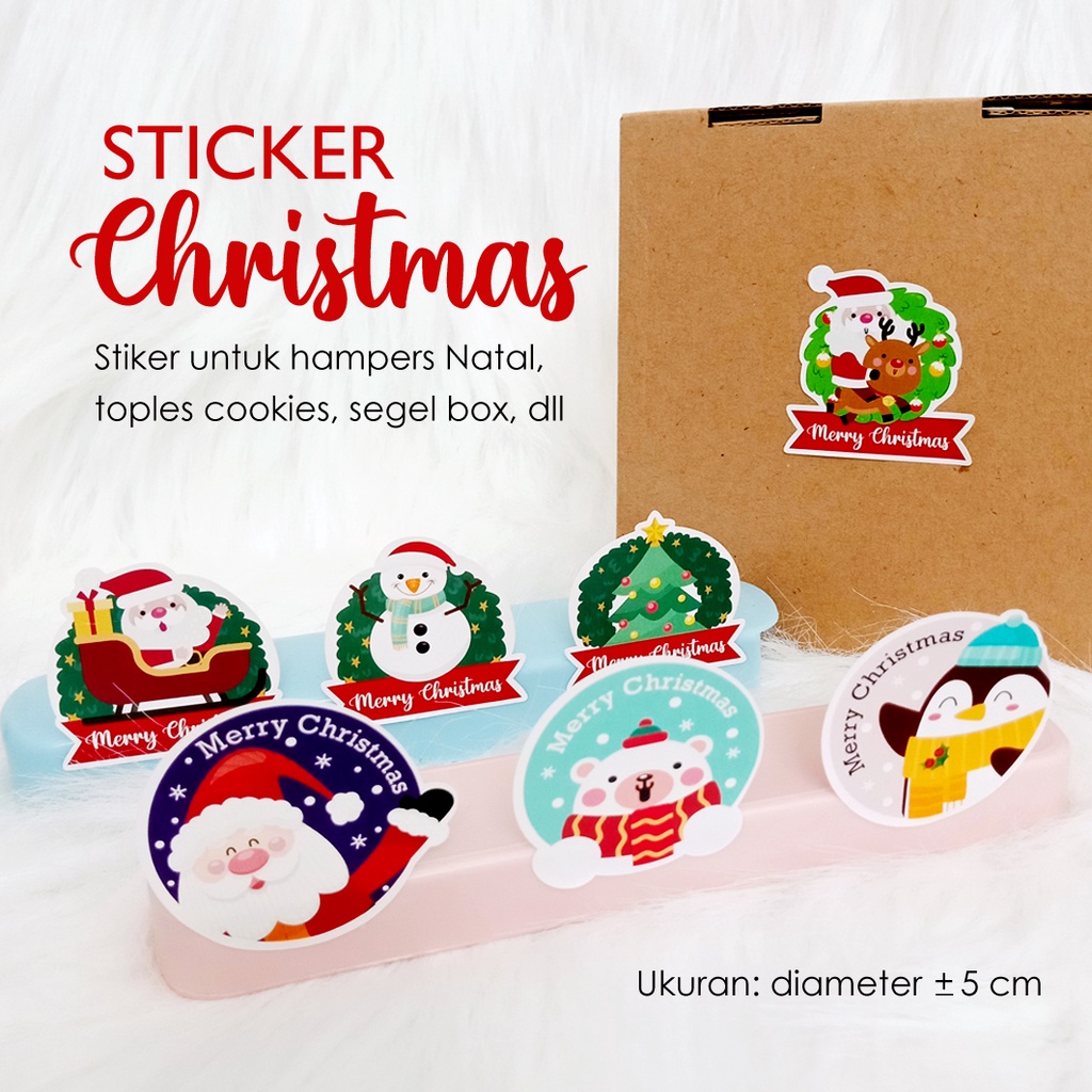 

Sticker Christmas / Sticker Natal / Sticker hampers natal