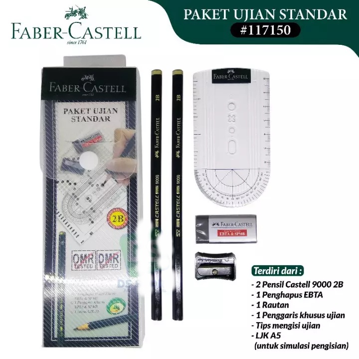 

Paket Ujian Faber Castell Exam Set Standard EBTA SPMB Paket Alat Tulis - SHSNP