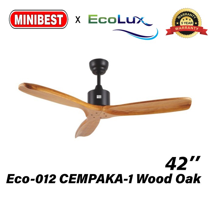 MB Kipas Angin Gantung / kipas angin plafon Ecolux tipe Eco-012 CEMPAKA-1