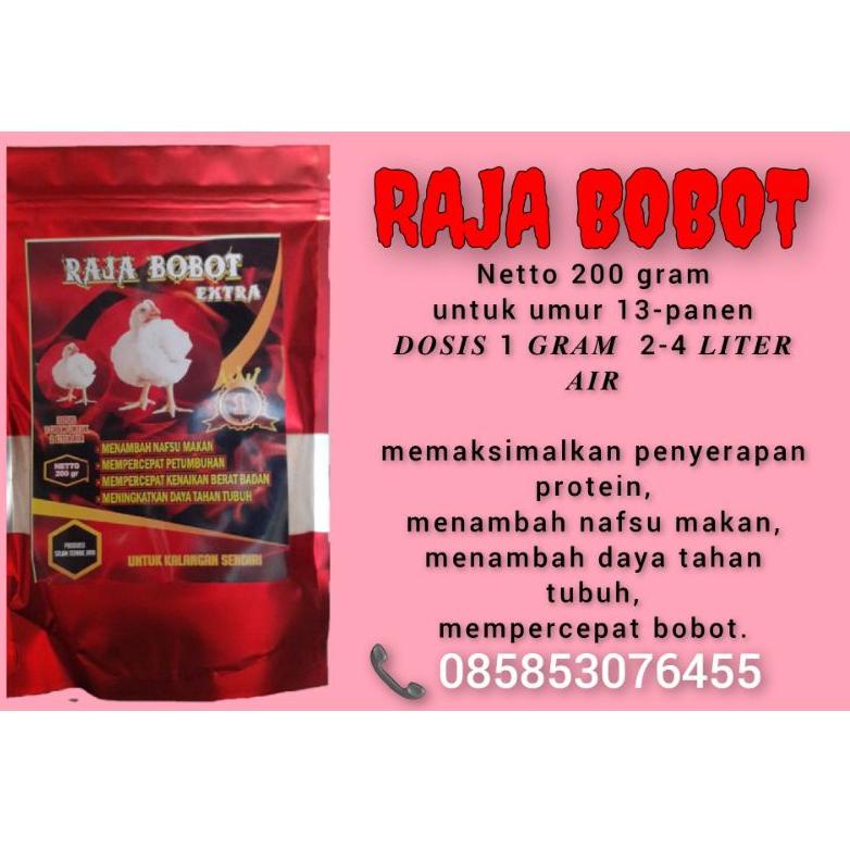 [KODE TWCKU] RAJA BOBOT VITAMIN AYAM BROILER - SUPLEMEN AYAM BROILER - VITAMIN BROILER - SUPELEM BRO