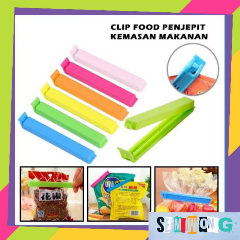 Jual Clip Food Penjepit Plastik Bungkus Makanan Klip Sealing Snack Sealer Segel Jepit Ringan 3678