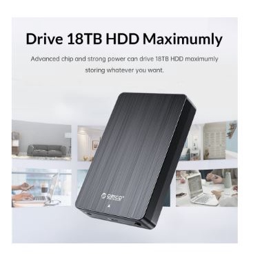 Hdd Harddisk enclosure orico 3.5&quot; sata 3.0 usb type-c 6Gbps adapter hm35c3 - Casing hard disk drive 3.5 inch sata3 hm35-c3