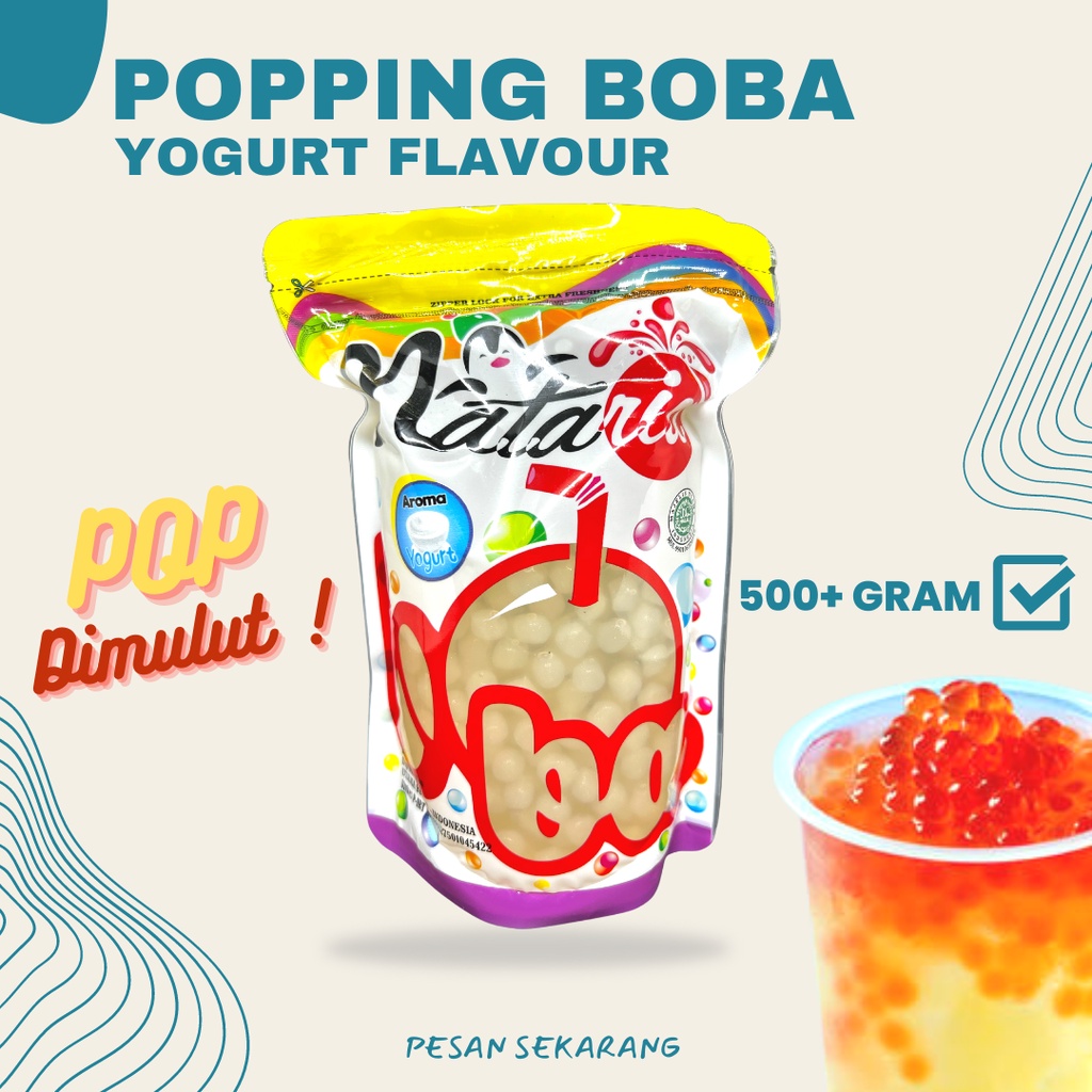 

Popping Boba Yogurt 500g Cobain Dulu!