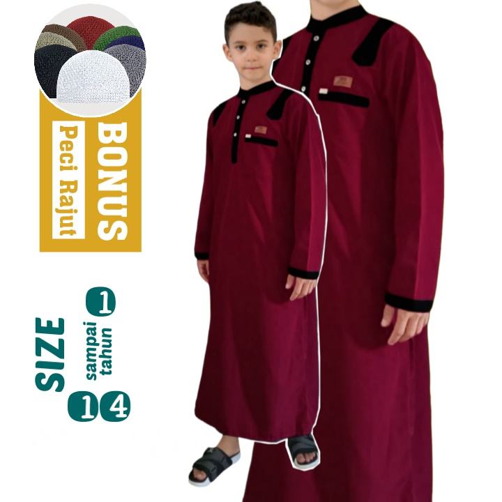 AL-HAFIDZ jubah anak laki usia 1-14 Tahun gamis anak premium new trendz