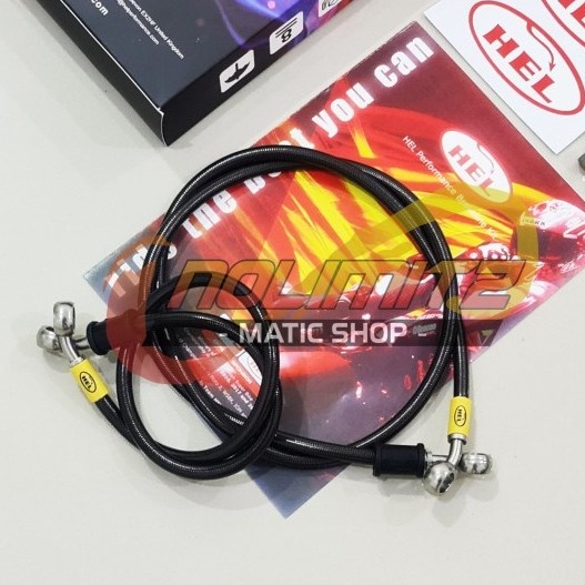 Selang Rem Brake Line Racing HEL Infinit Carbon Non ABS R15 GSX 150 MT25 R25 Z250 CBR Ninja 250
