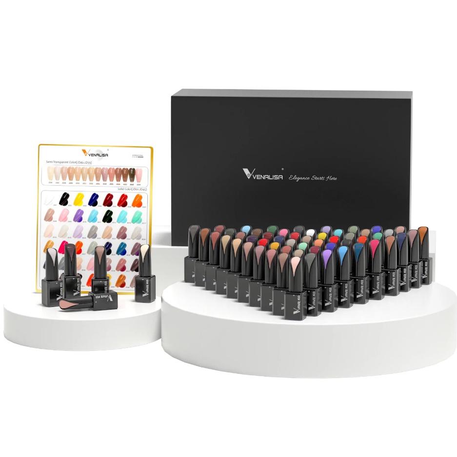 Venalisa set 60Warna  Kutek Gel Polish / Gel Nail Polish ml Venalisa 12ml  / Kutek UV Gel Venalisa