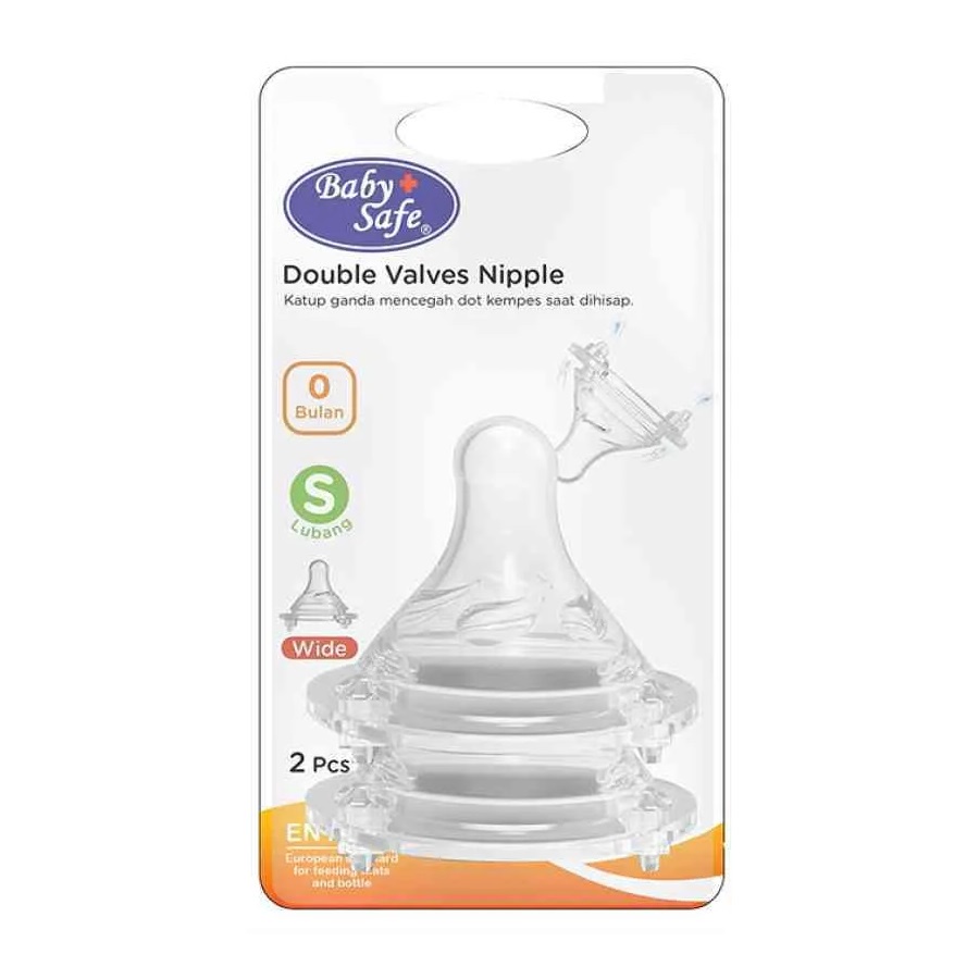 Dot Bayi Baby Safe Double Valves Nipple 2pcs