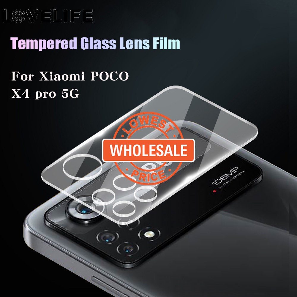 Film Tempered Glass Pelindung Lensa Kamera Belakang Anti Gores Untuk Xiaomi Poco X4 Pro 5G