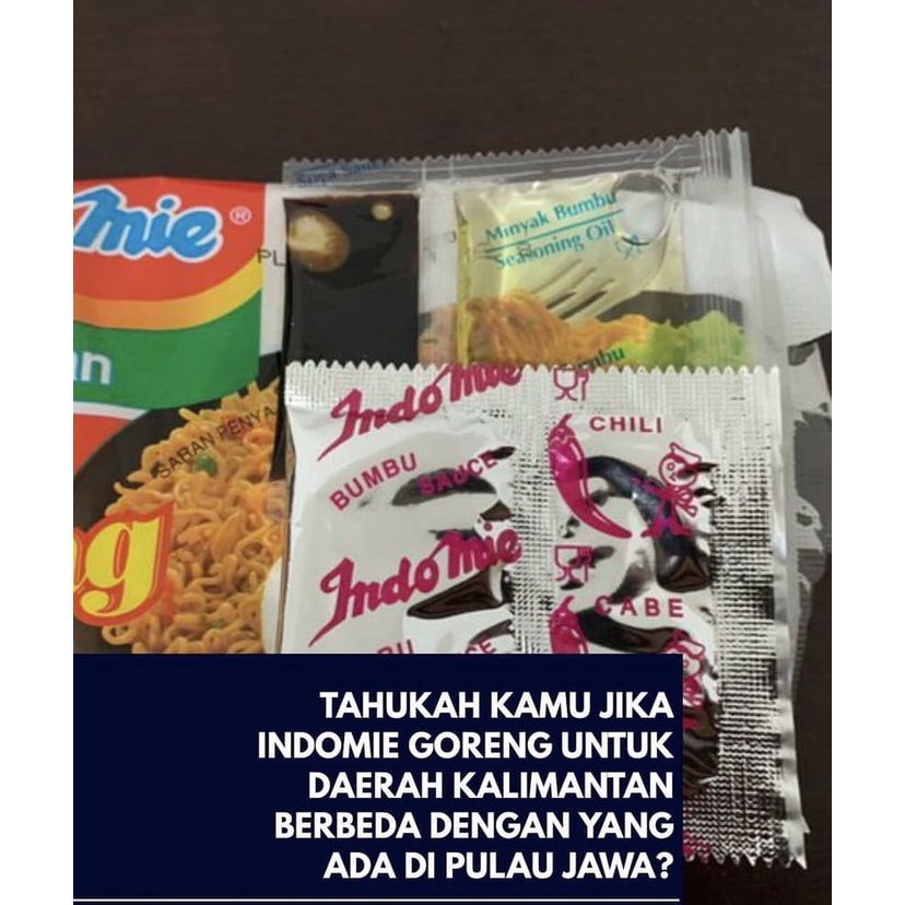 

MIE INDOMIE GORENG PRODUKSI KALIMANTAN 6PCS