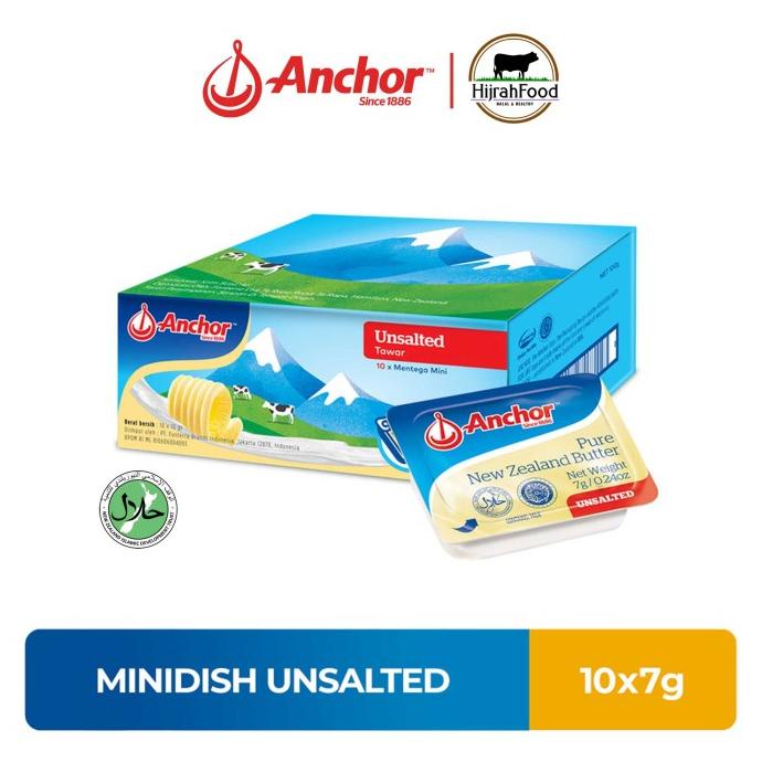 

Anchor Pure New Zealand Butter Minidish (Salted / Unsalted) - 10 x 7gr