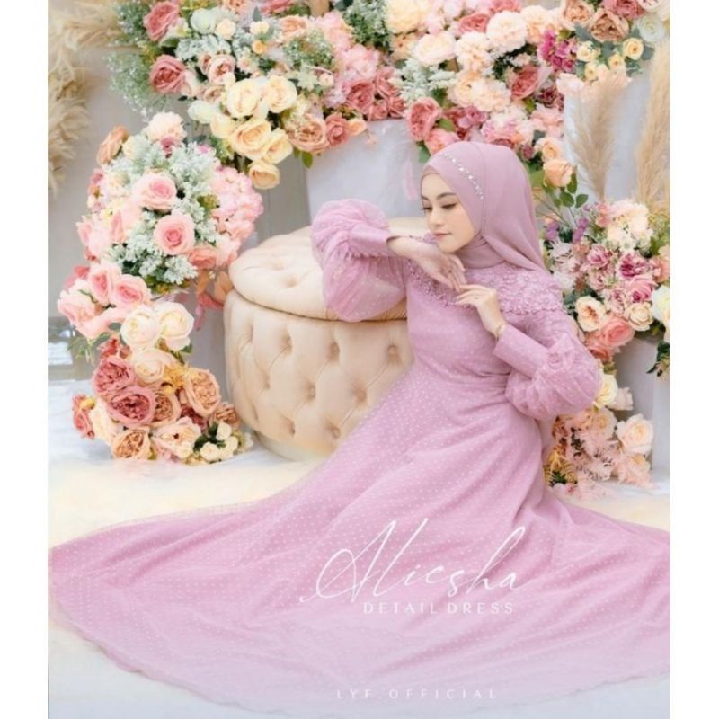 ALLISA DRESS // READY STOK // GAUN MUSLIMAH - GAUN UNTUK PESTA - GAUN PESTA BUSUI - GAUN PESTA BUMIL - GAUN MUSLIMAH BUMIL - GAUN TERLARIS - GAUN TERBARU - GAUN WUDHU FRENDLY GAUN BUSUI FRENDLY - DRESS PESTA - DRESS PREMIUM