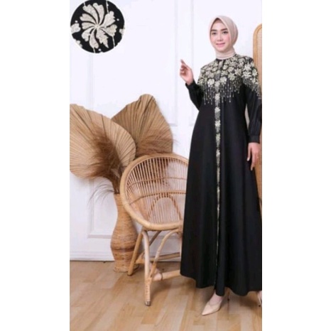 Gamis Bordir Katun Toyobo
