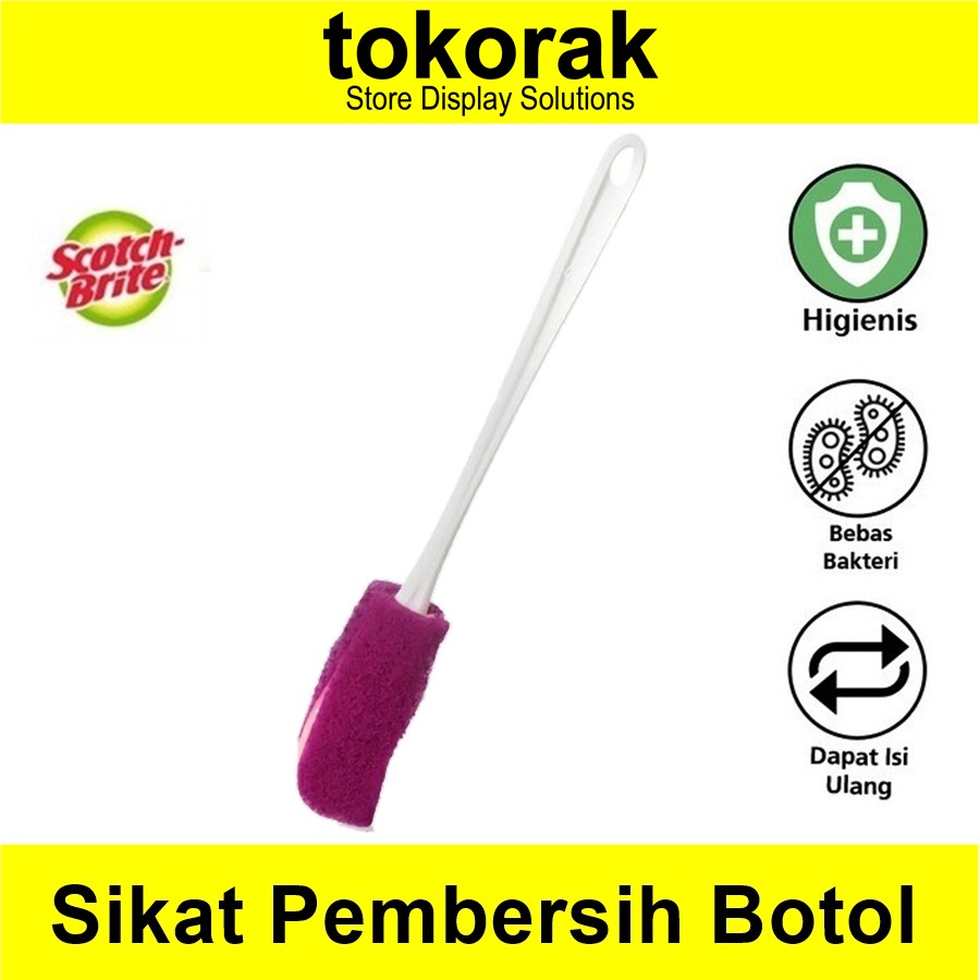 3M SCOTCH BRITE SIKAT BOTOL DBC-01 SABUT SPONS PEMBERSIH BOTOL