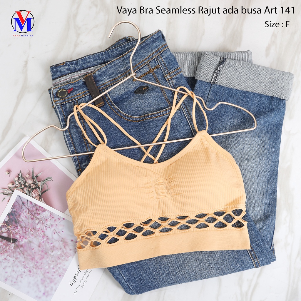 MINISET BRA SEAMLESS RAJUT BUSA VAYA Bralette Ada Busa / BRA SEXY WANITA / Art 141