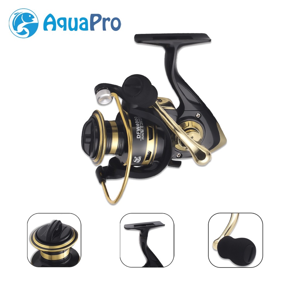 AquaPro DFW2000 Reel Pancing 10KG Max Drag 5.2:1 Gulungan Reel Pancing Murah Kuat Power Reel Pancing Laut Tarikan Pancing Metal Gulungan Pancing Ikan Logam Metal CNC Gulungan Senar Pancing Reel Pancing Super Kuat