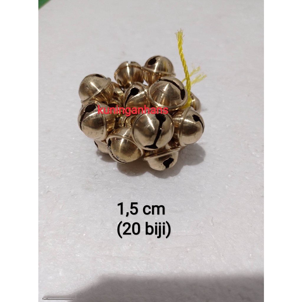 satu kodi kerincing 1 kodi kuningan 1,5 cm klintingan krincingan no. 1