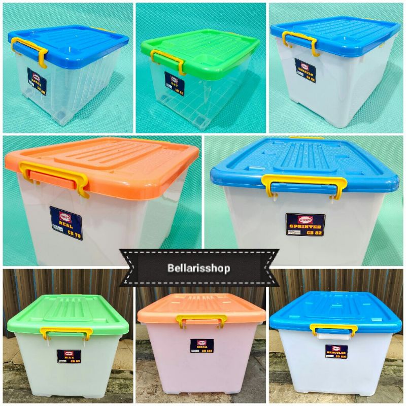 SHINPO - CONTAINER BOX Cb 52, Cb 70, Cb 82, Cb 90, Cb 130, Cb 150 / Box Besar / Box Roda / Tempat Pe
