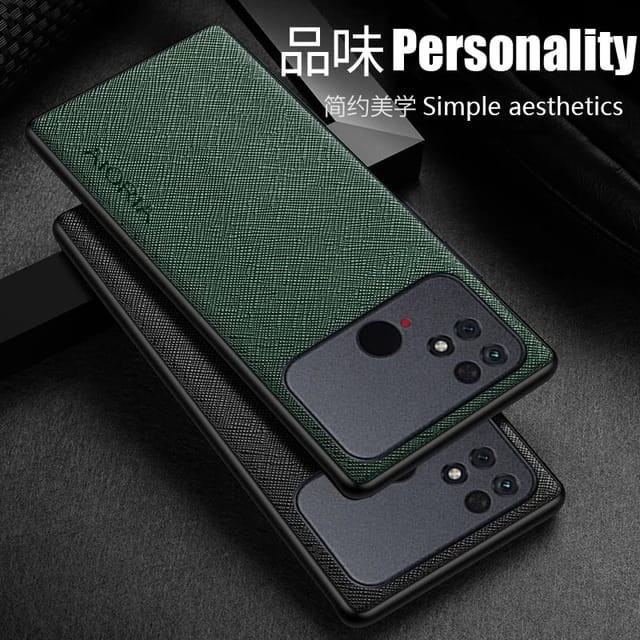 XIAOMI POCO C40 SOFT CASE CANVAS CROSS PATTERN