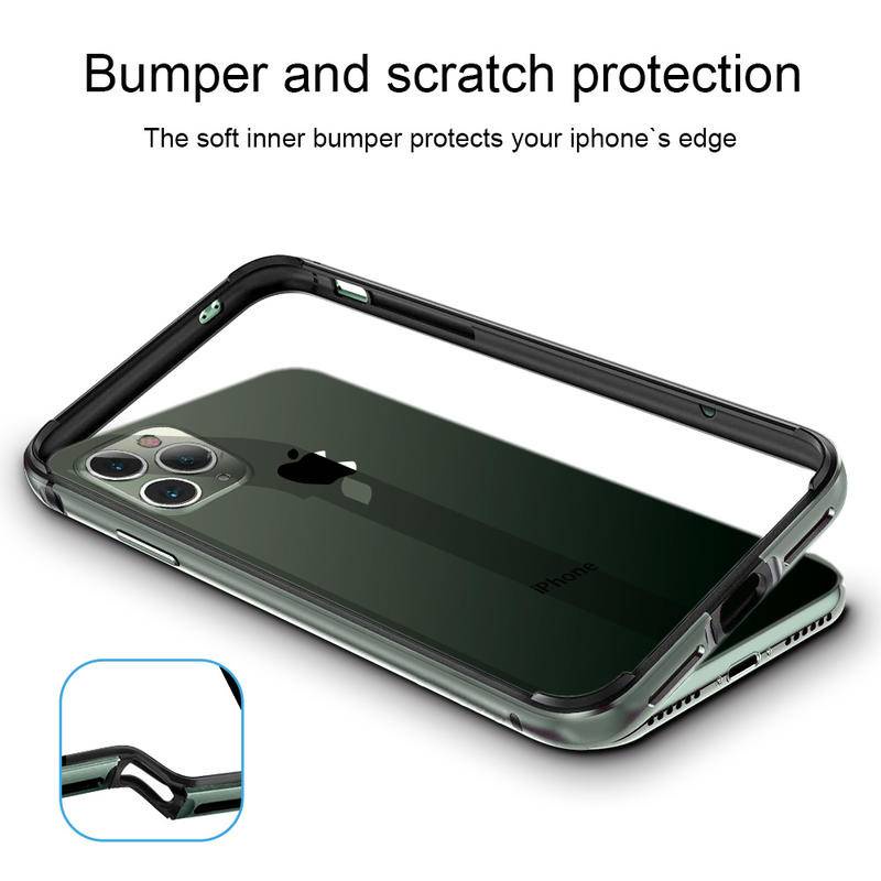 Case Bumper Metal Frame Silikon Untuk iPhone 14 Pro Max Plus