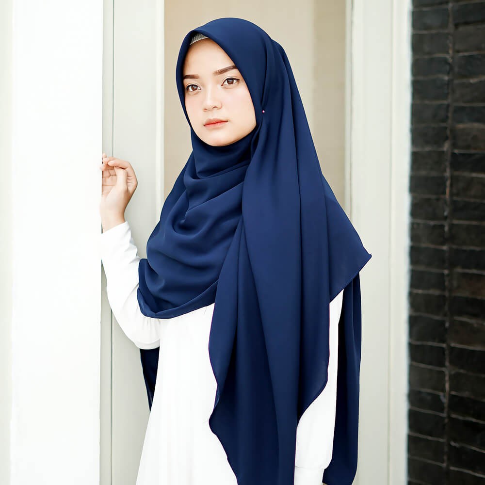 Jilbab Segiempat Polos Syari 130cm x 130cm Jilbab Segiempat Syari