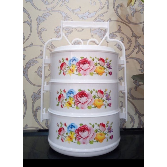 Rantang Plastik Lion Star 3 susun (Ade)